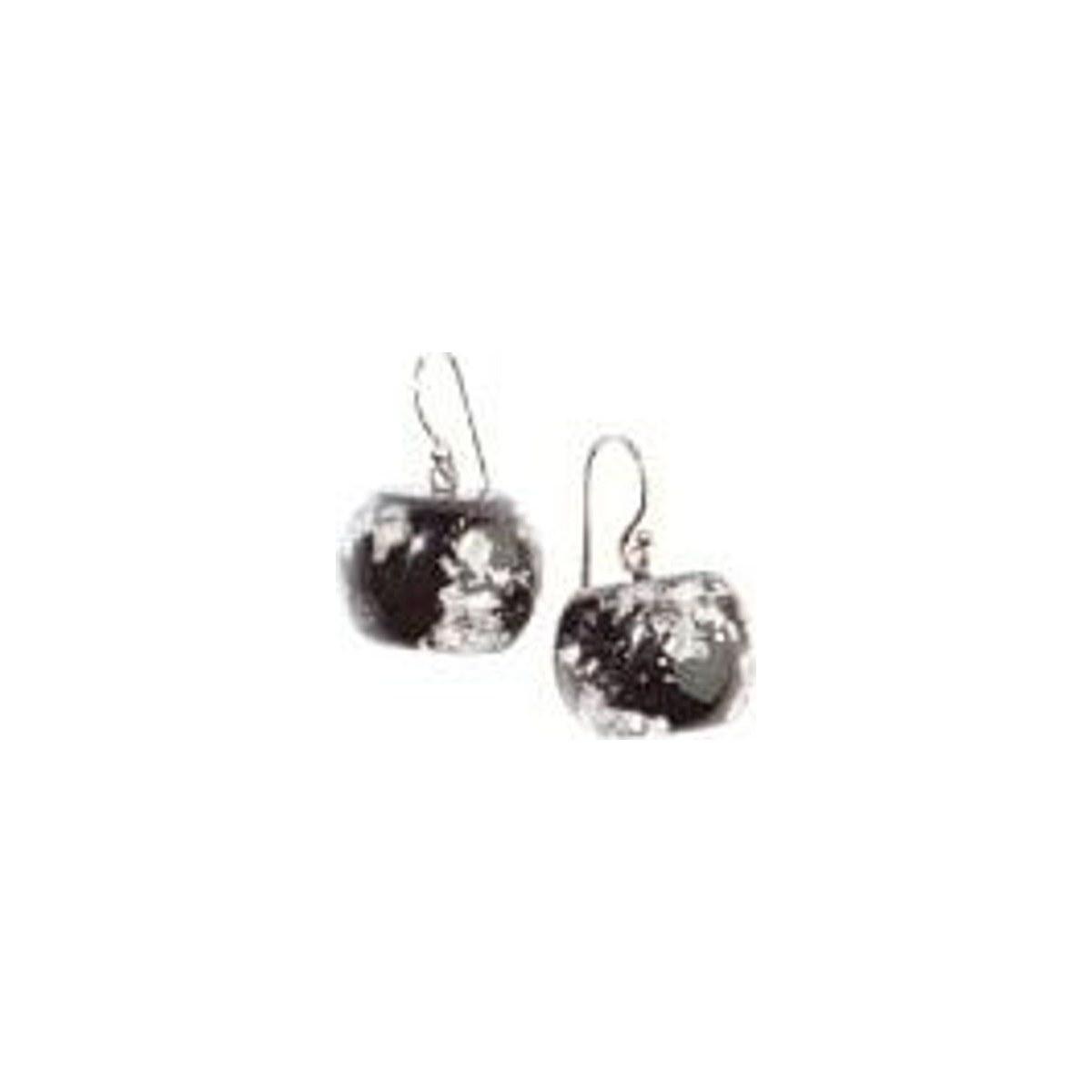 ring GLAM SERIES, silver-fleck, black