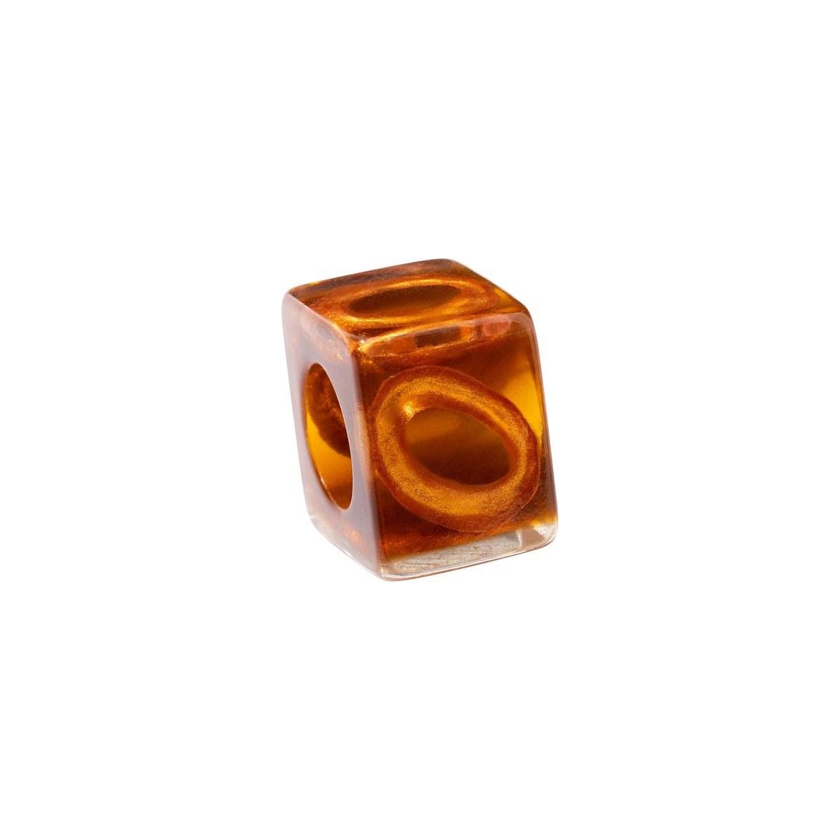 ring MUSEE SERIES, oval swirl, brown