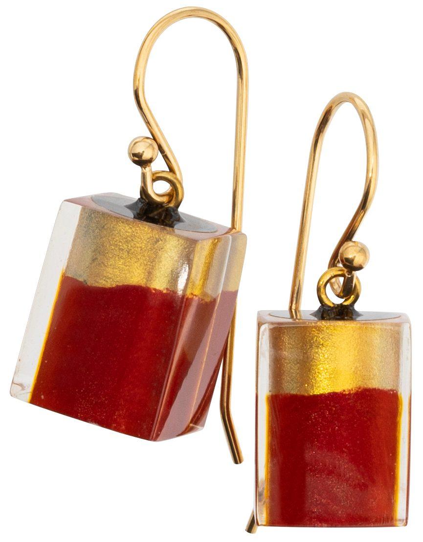 earring PRUE'S BLISS 1bead shorthook, REDD