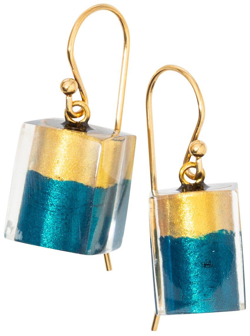 earring PRUE'S BLISS 1bead shorthook, TEAL