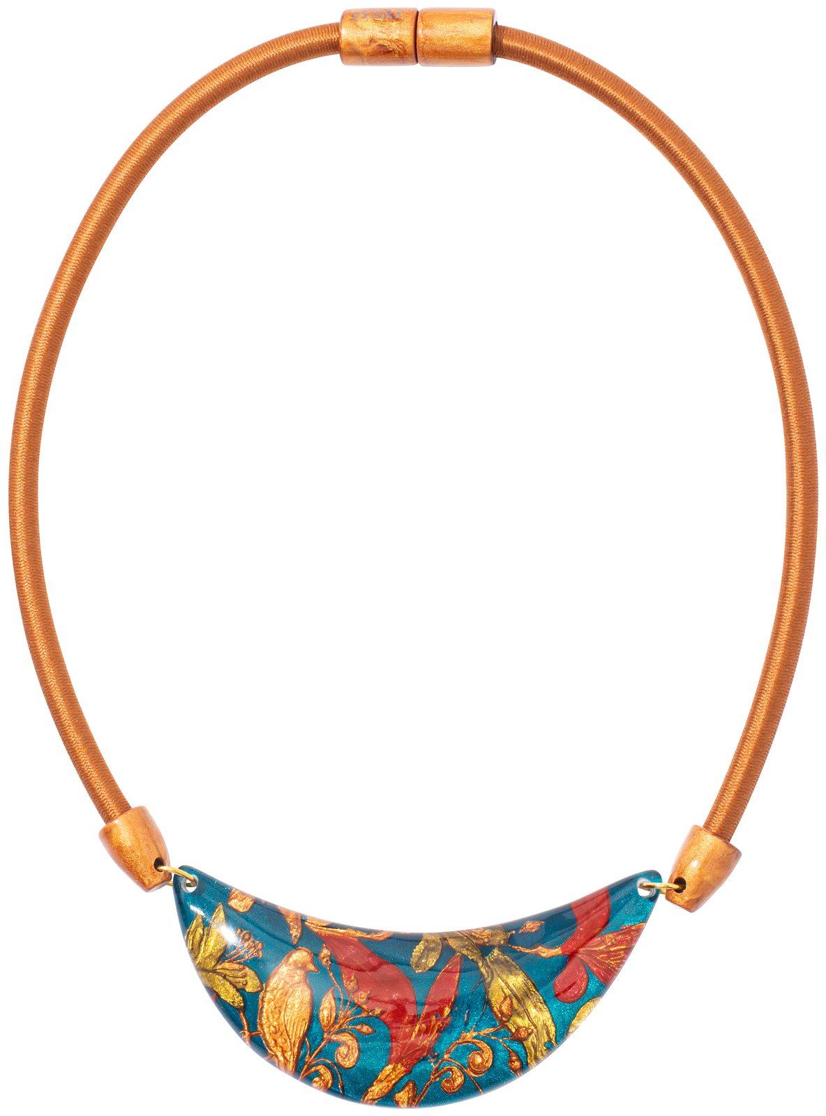 necklace HELENA 1bead magnet, red