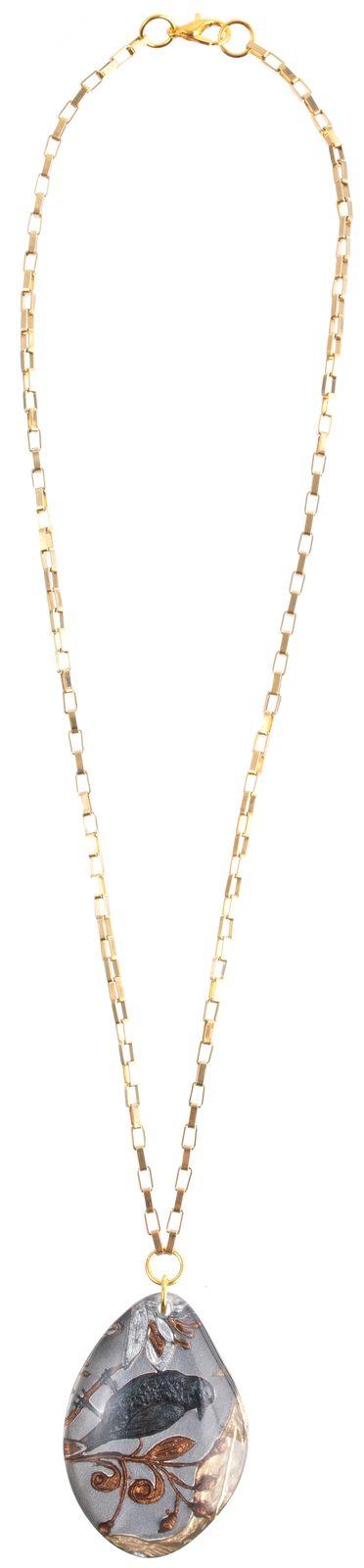 pendant HELENA 1bead, anthracite