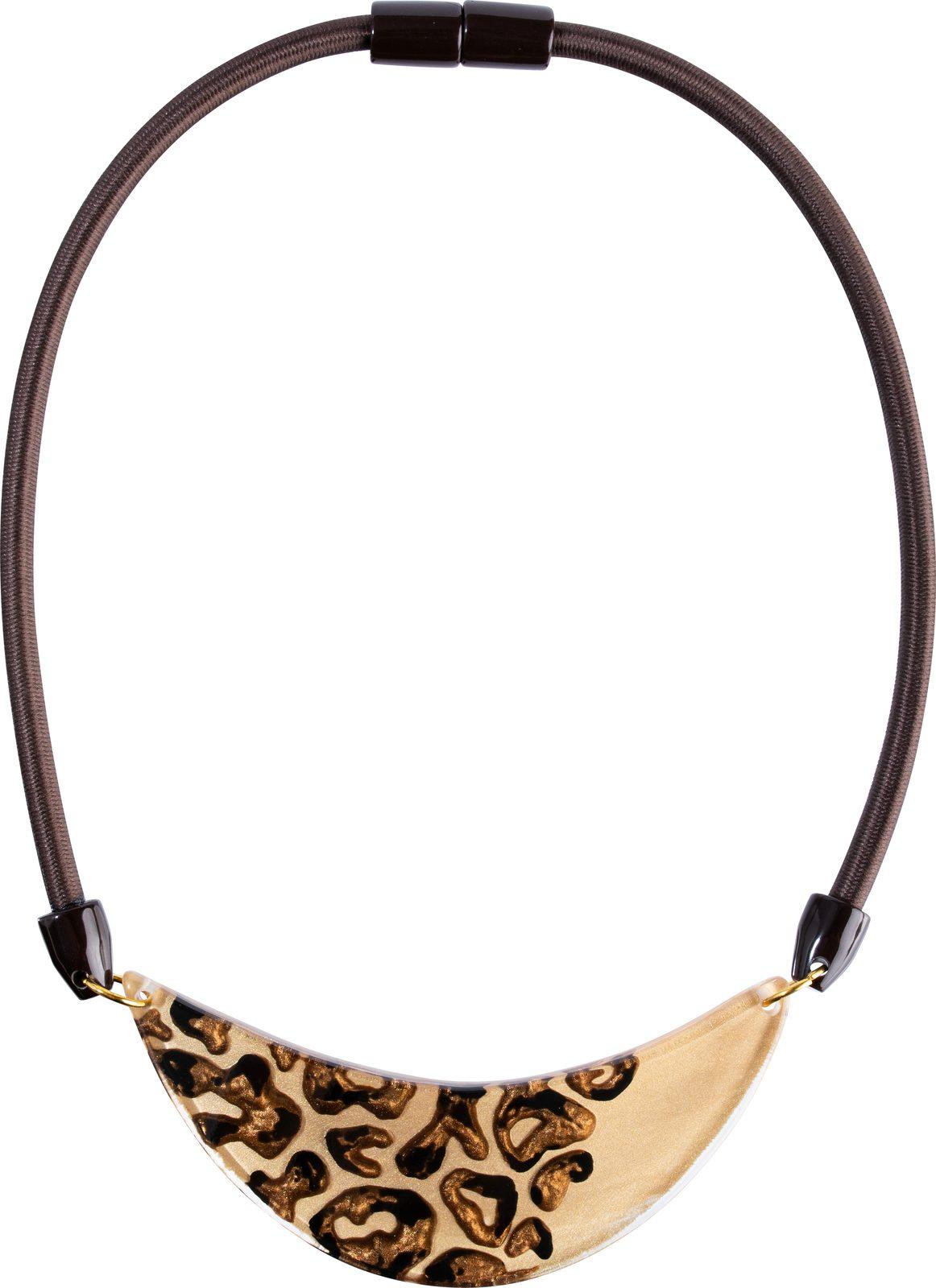 necklace AUTUMN 1bead adjustable, LEOP