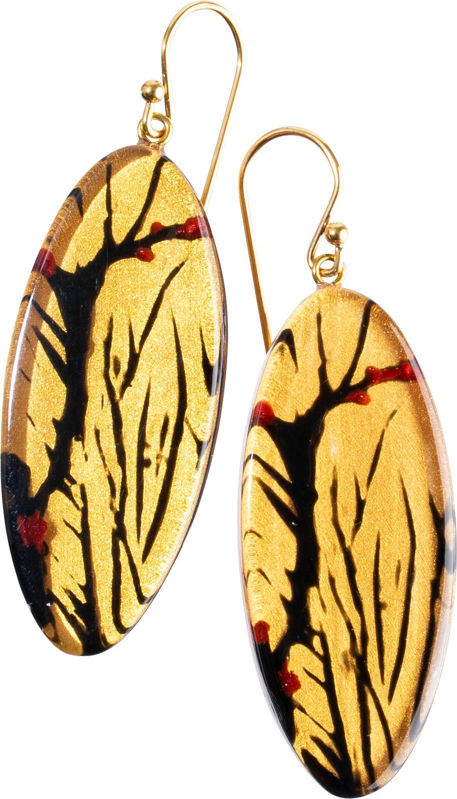 earring AUTUMN 1bead shorthook, TREE