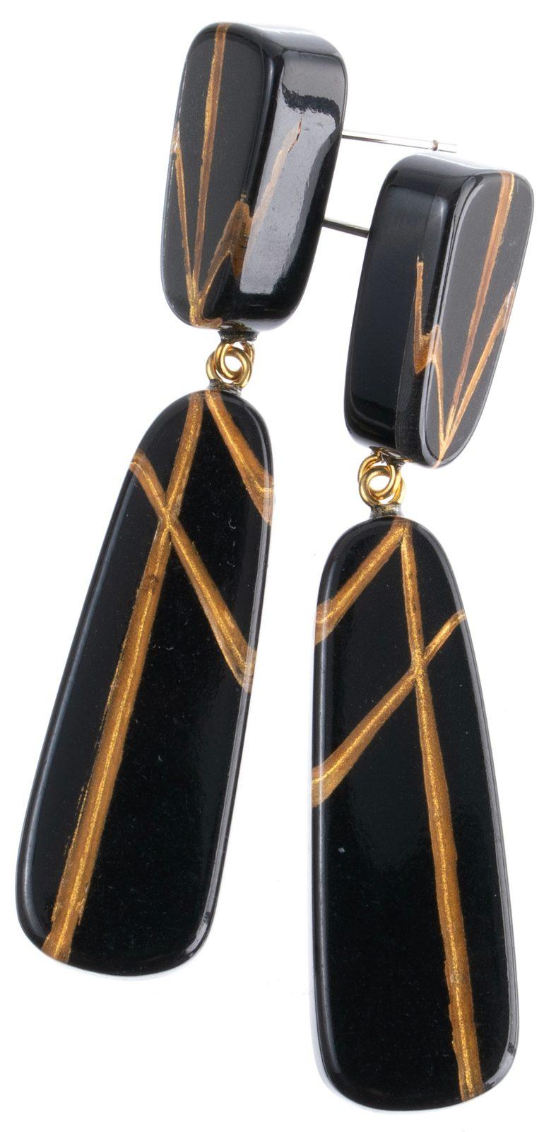 earring GALLERIA 2beads pin, GBLA