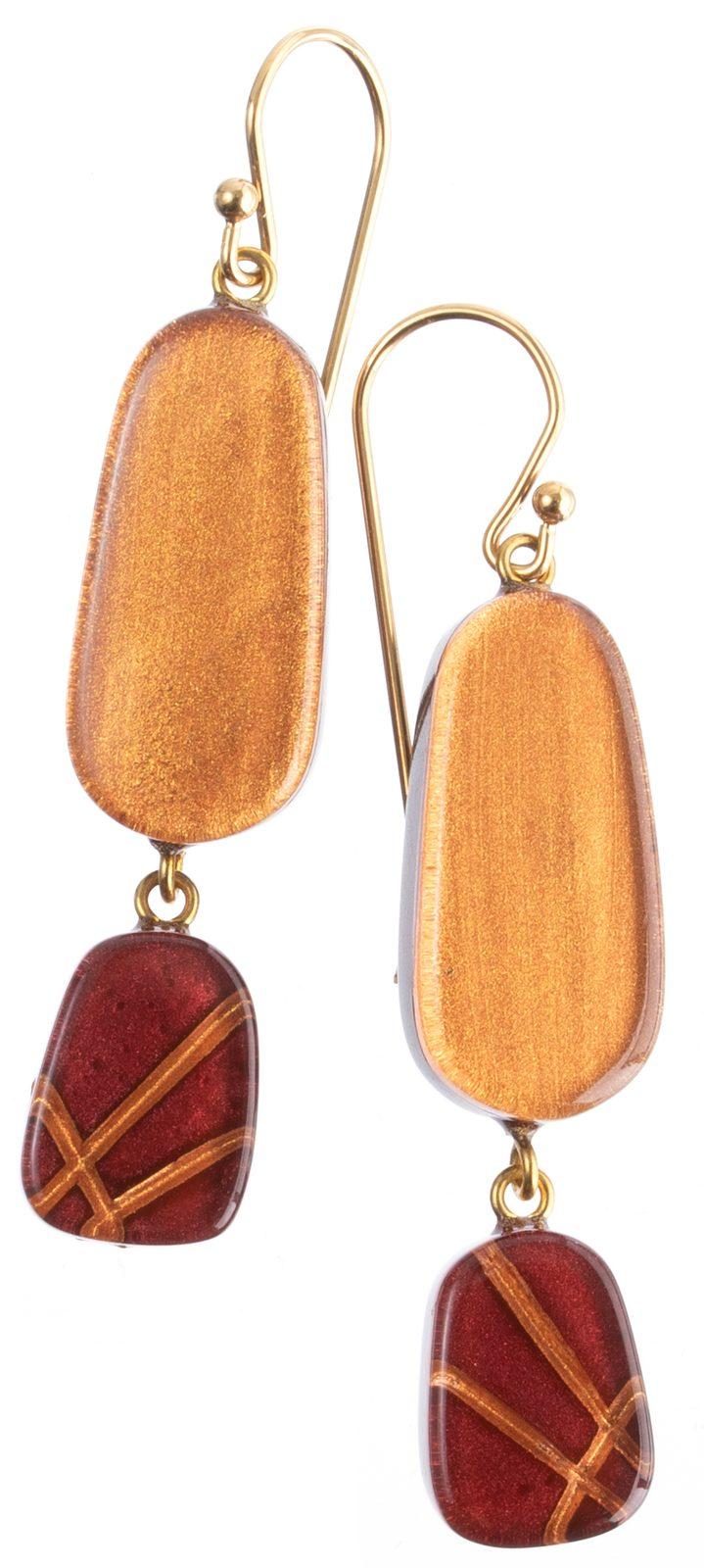 earring GALLERIA 2beads shorthook, GRED