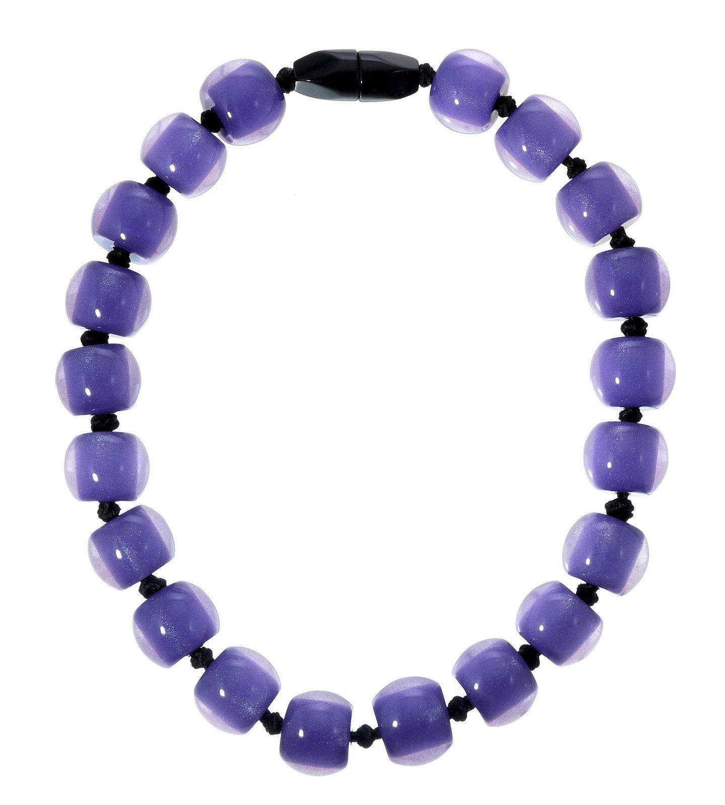 COLOURFUL BEADS 20-Bead Magnet Necklace — Lilac Lavender