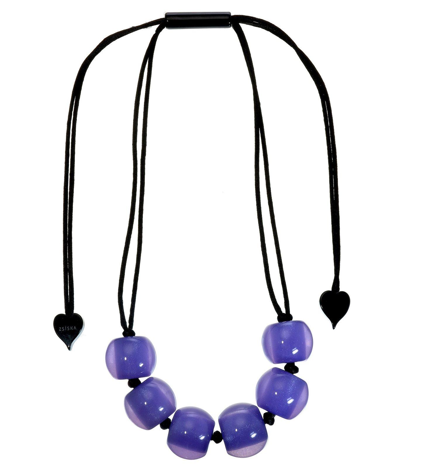 COLOURFUL BEADS Necklace — Lilac Lavender