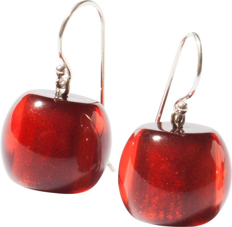 earring COLOURFULBEADS red