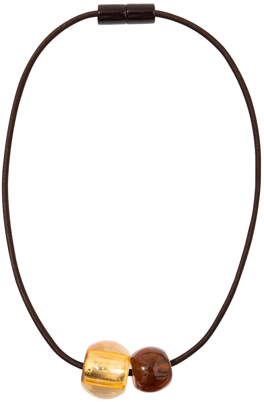 necklace RADIANCE 2beads magnet, GFTR
