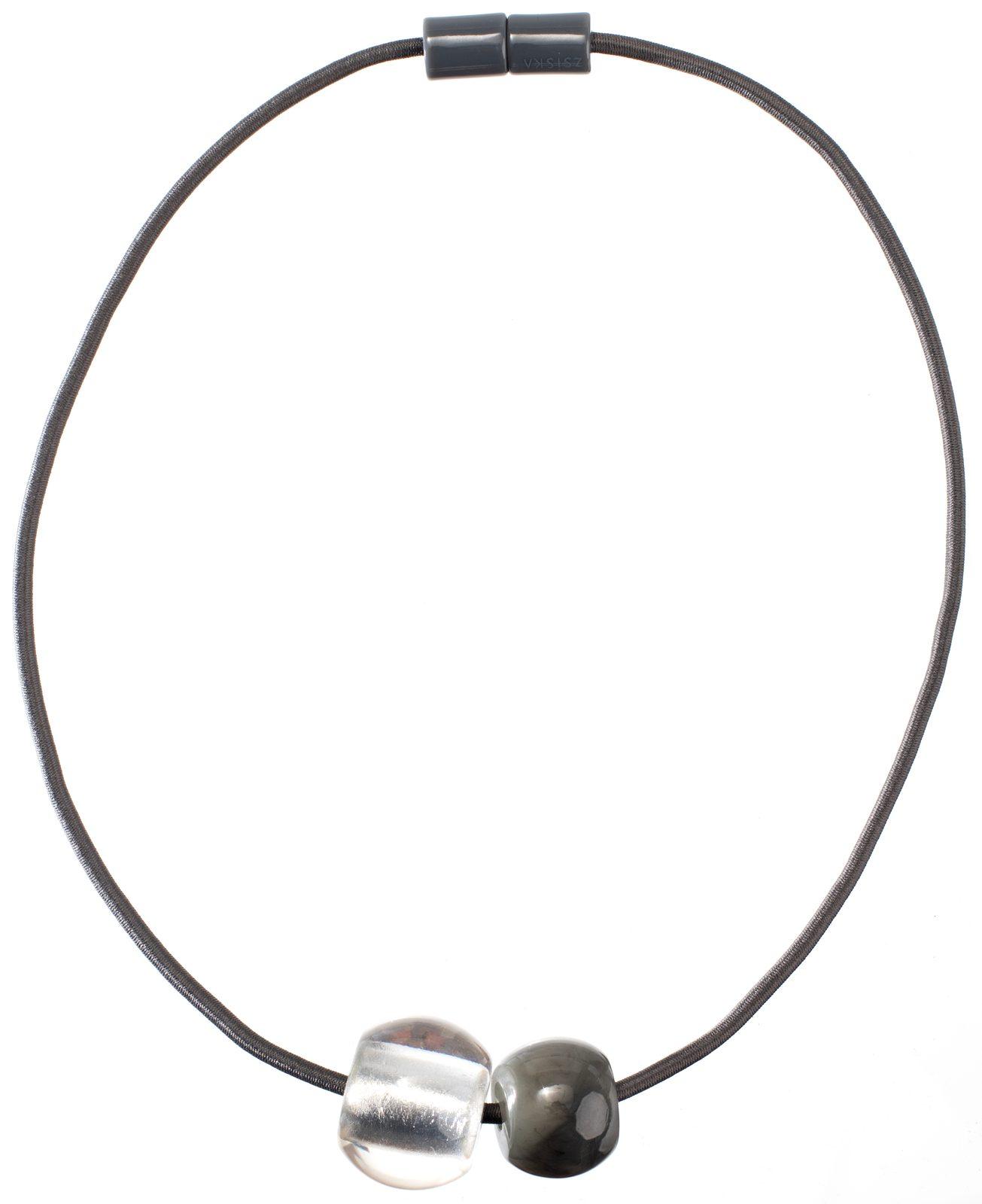necklace RADIANCE 2beads magnet, SFGR
