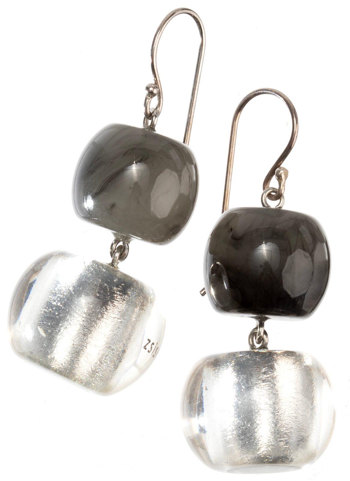 earring RADIANCE 2beads shorthook, SFGR