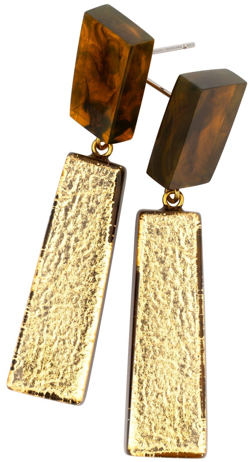 earring RADIANCE 2beads pin, GFTR