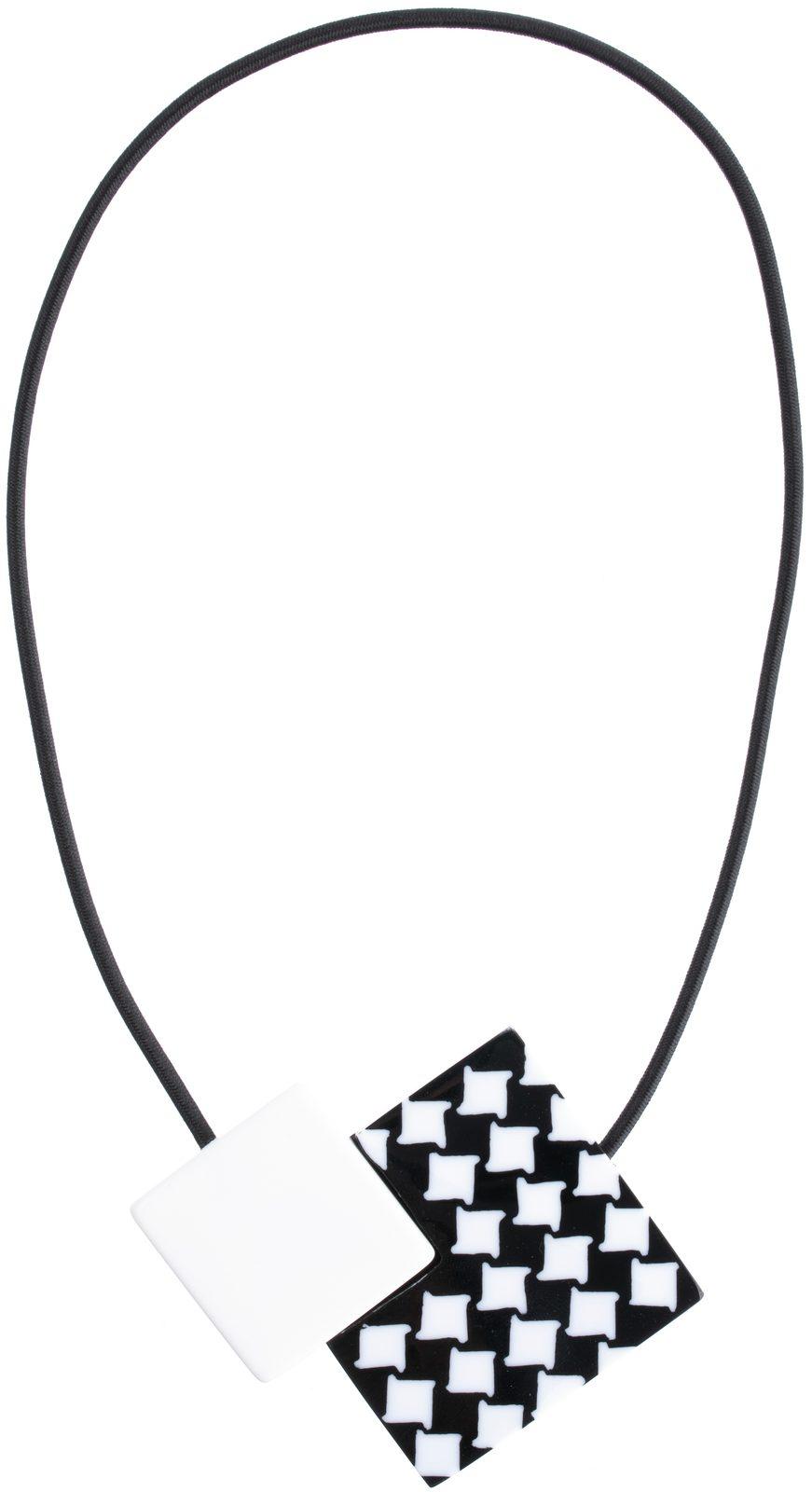 necklace NOVEMBER 2beads magnet, white