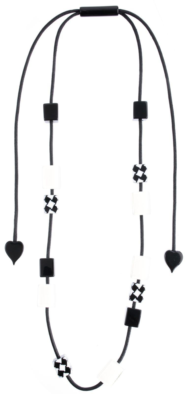 necklace NOVEMBER 13beads adjustable, white