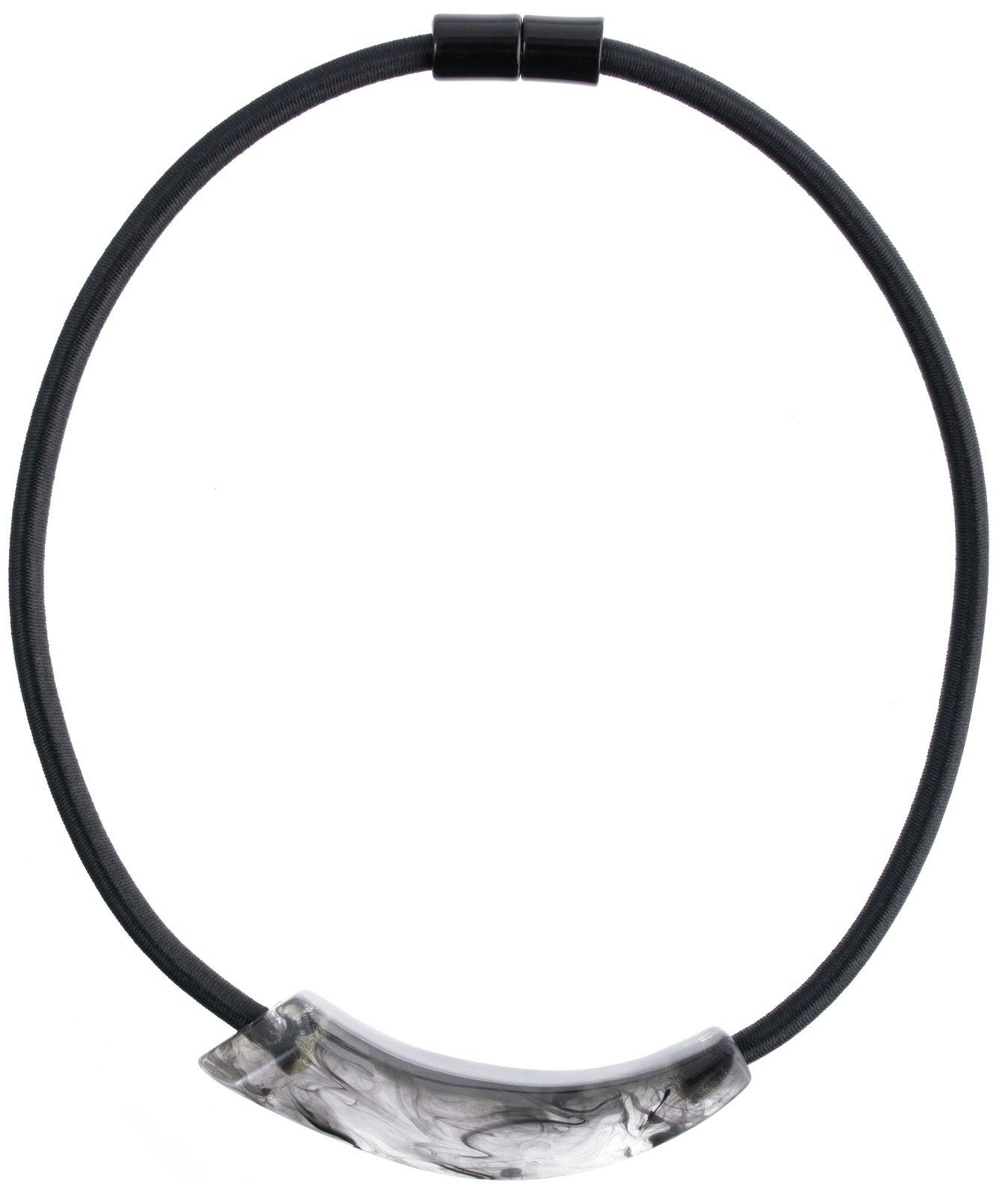 necklace EMOCION 1bead magnet, black