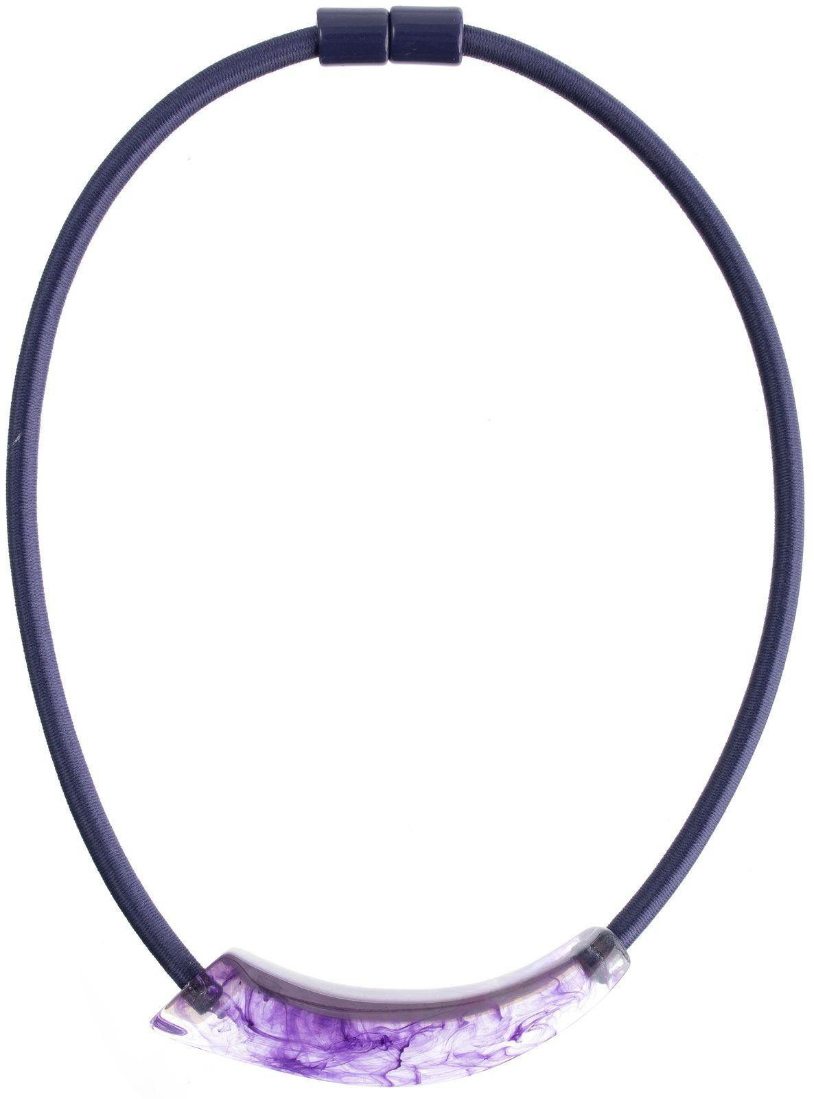 necklace EMOCION 1bead magnet, purple