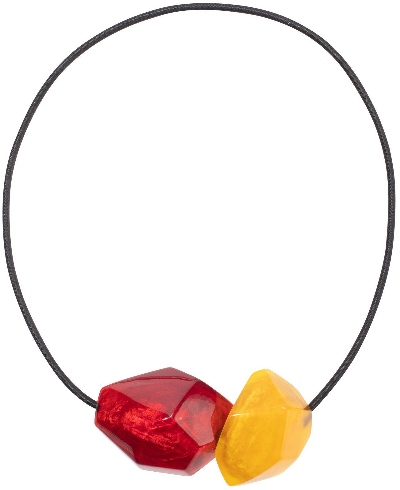 necklace ROCK CANDY 2beads magnet, ROC4