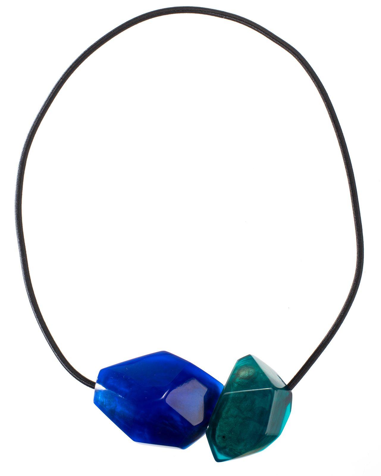 necklace ROCK CANDY 2beads magnet, ROC6