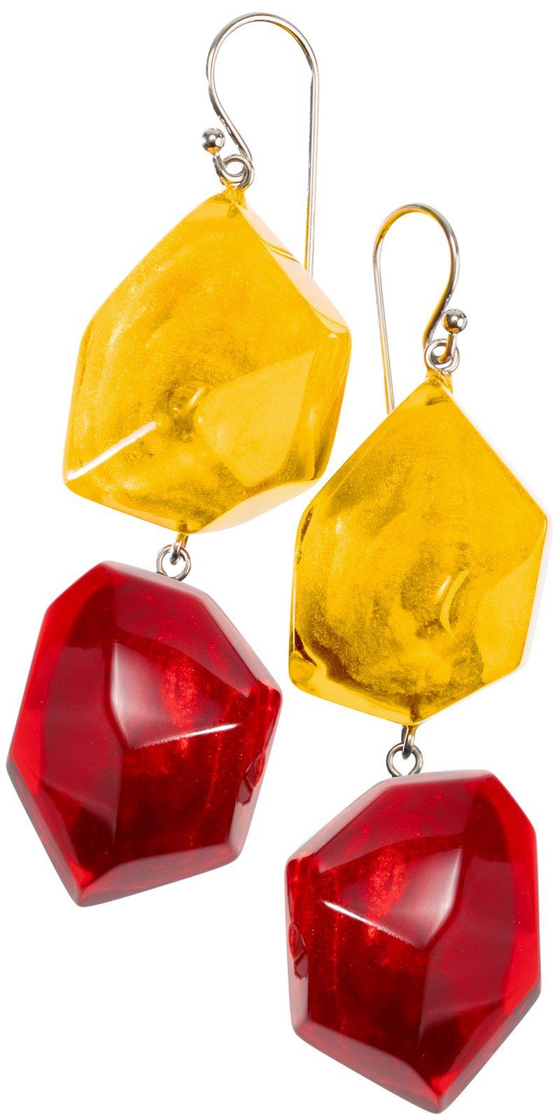 earring ROCK CANDY 2beads shorthook, ROC4