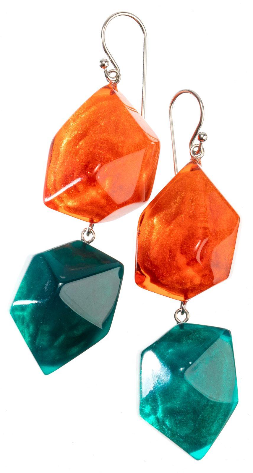 earring ROCK CANDY 2beads shorthook, ROC5