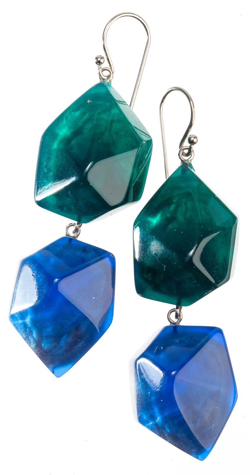 earring ROCK CANDY 2beads shorthook, ROC6