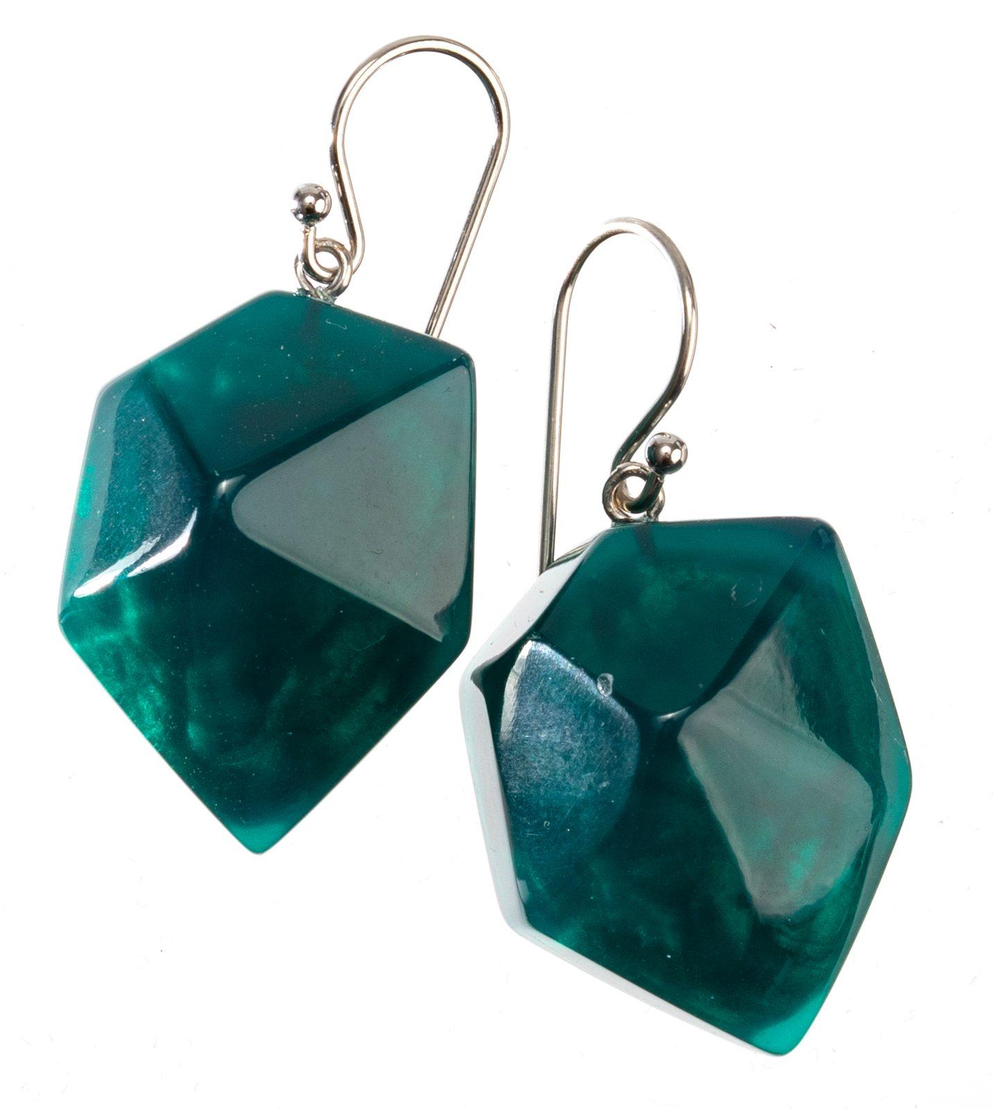 earring ROCK CANDY 1bead shorthook, green