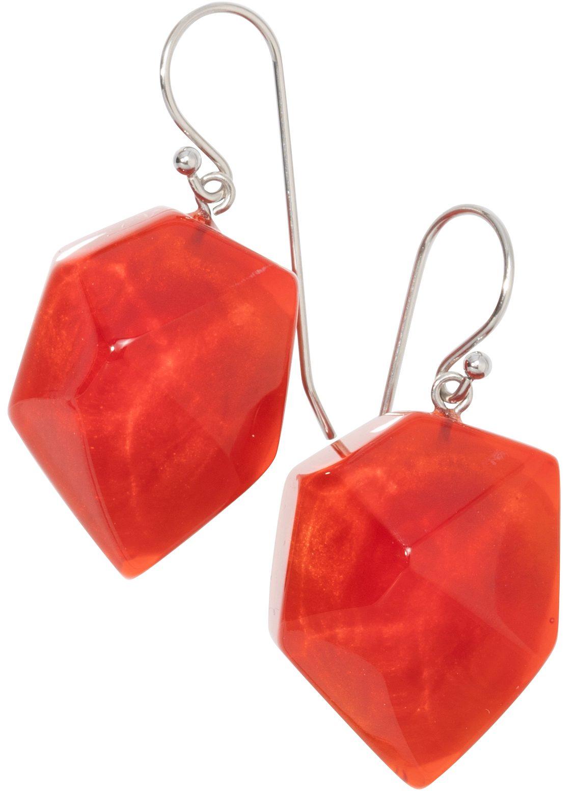 earring ROCK CANDY 1bead shorthook, red